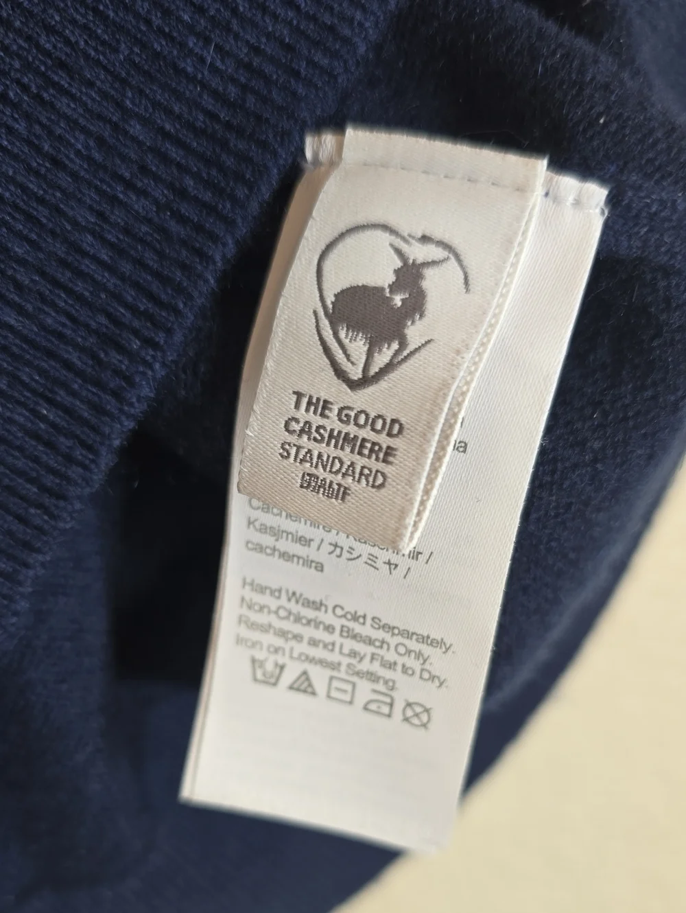 J. Crew Men's Navy Short-Sleeve Cashmere Jhonny Collar Sweater Polo Size XL